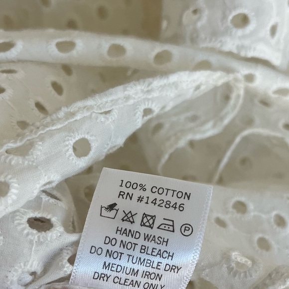 RHODE | Naomi Eyelet White Tiered Midi Summer Dress - Picture 6 of 10